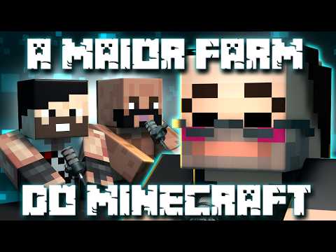 🟢 A MAIOR FARM DO MINECRAFT ! 💪🏽🌎 (Versão Animada)