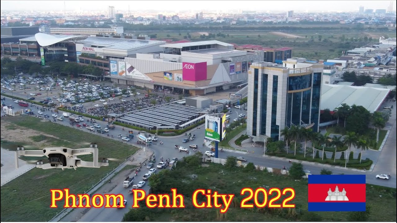 [4K] Drone footage of AEON Mall Sen Sok | ទិដ្ឋភាពផ្សារ AEON2