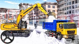 Heavy Excavator Snow Vehicles Construction Simulator - Android GamePlay screenshot 2