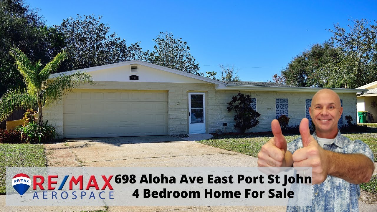698 Aloha Ave Cocoa Florida 4 Bedroom home for sale East Port St John