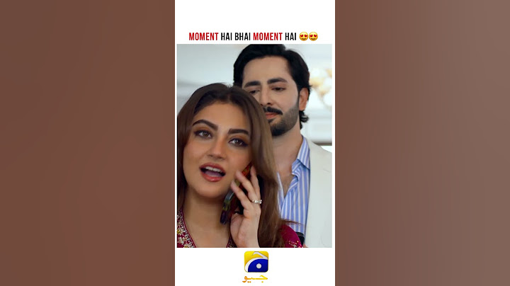 Moment Hai Bhai Moment Hai 😍😍 #jaannisar #danishtaimoor #hibabukhari