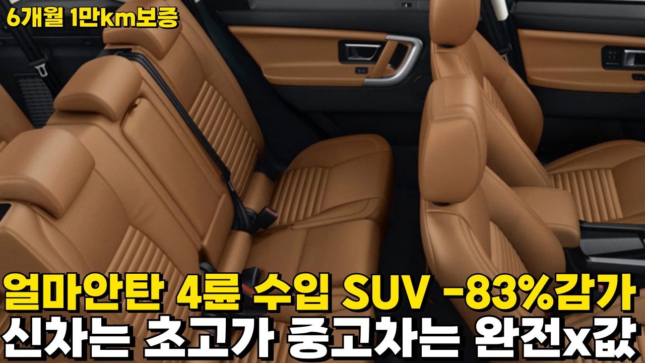 얼마 안 타고 -80%감가 때려맞은 4륜 수입 SUV! 브라운 탄 시트