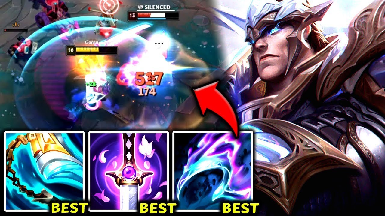 Гарен на верхней линии на 100% разносит всех топ-лейнеров (и это очень легко) - Руководство по иг...