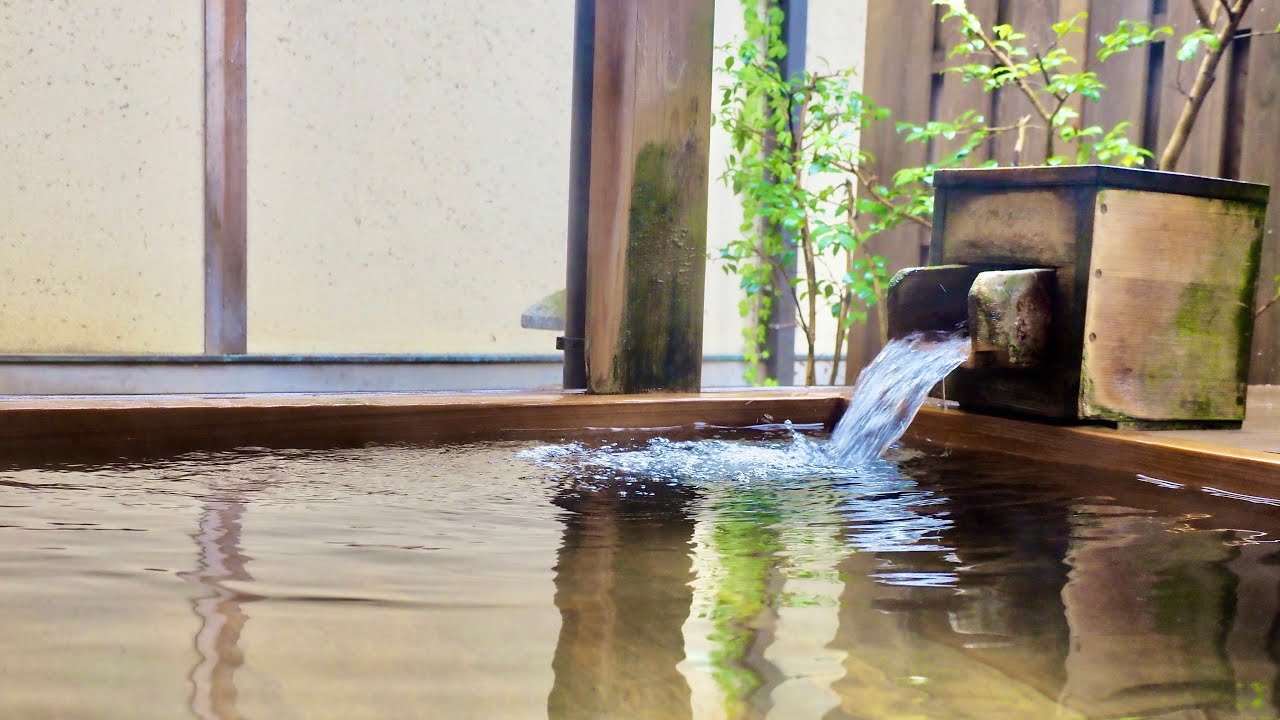 【温泉の音/ASMR】優しい温泉のトロトロ音に癒される２時間 金沢 湯涌温泉
