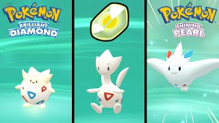 How To Find Togepi Evolve Into Togetic Then Togekiss In Pokemon Brilliant Diamond  Shining Pearl