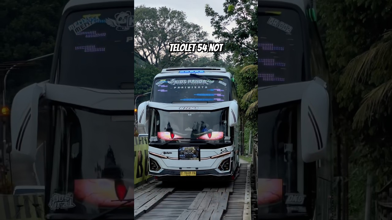 TELOLET BASURI 54 NOT SULING SAKTI BUS BAIK RASA KIDS PANDA #telolet
