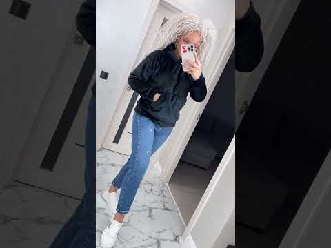 Жіночий теплий плюшевий худі "Тедді" з капюшоном на утеплювачі (Розмір 42-46,48-52), Чорний, видео 1