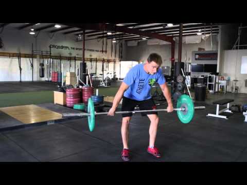 One part pausing clean pull- above knee