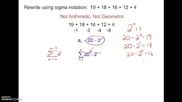 Summation Sigma Notation Part 3 Special Examples
