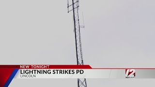 Dispatcher sent to hospital after lightning strikes Lincoln police headquarters
