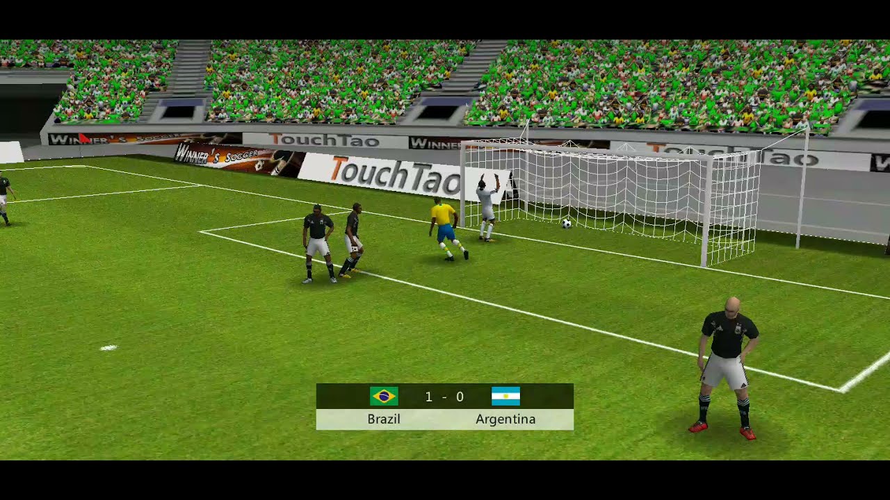 Winner soccer evolution lite gameplay Android. Argentina vs Brazil
