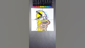 4 Different Style for Drawing Homer🤩🎨✍️ #simpsons #art #drawing