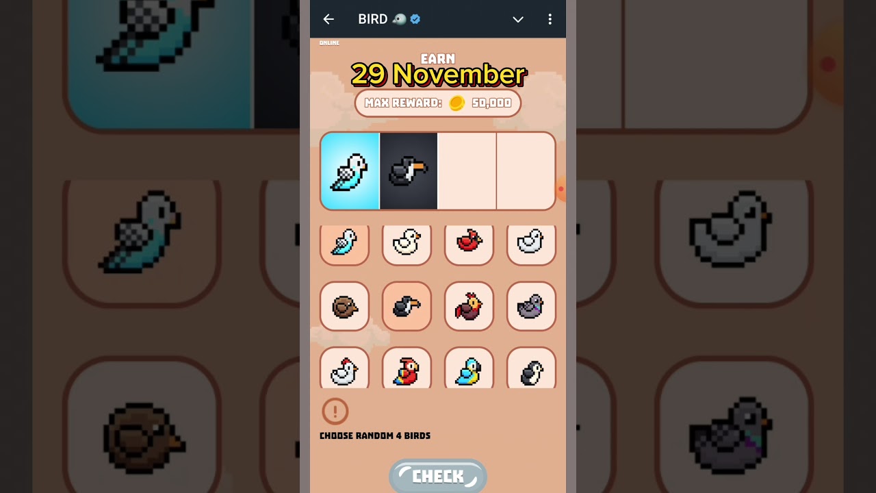 Birdton daily combo | 29 November | Bird ton daily combo cards | Bird ton combo video |