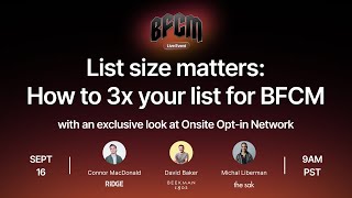 List Size Matters: How to 3x Your List for BFCM