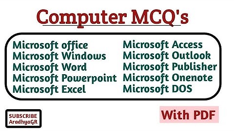 Computer MCQ