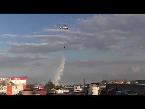 Пожар 7 сентября 2019 года на складе бытовых отходов в ТиНАО, поселение Марушкинское