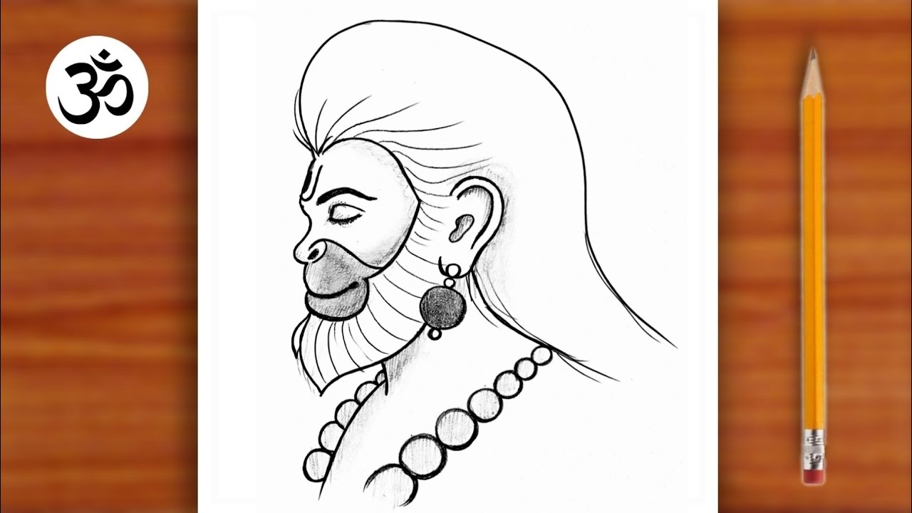 Bajrangbali Drawing || Easy Hanuman Ji Drawing || Pawanputra Drawing 