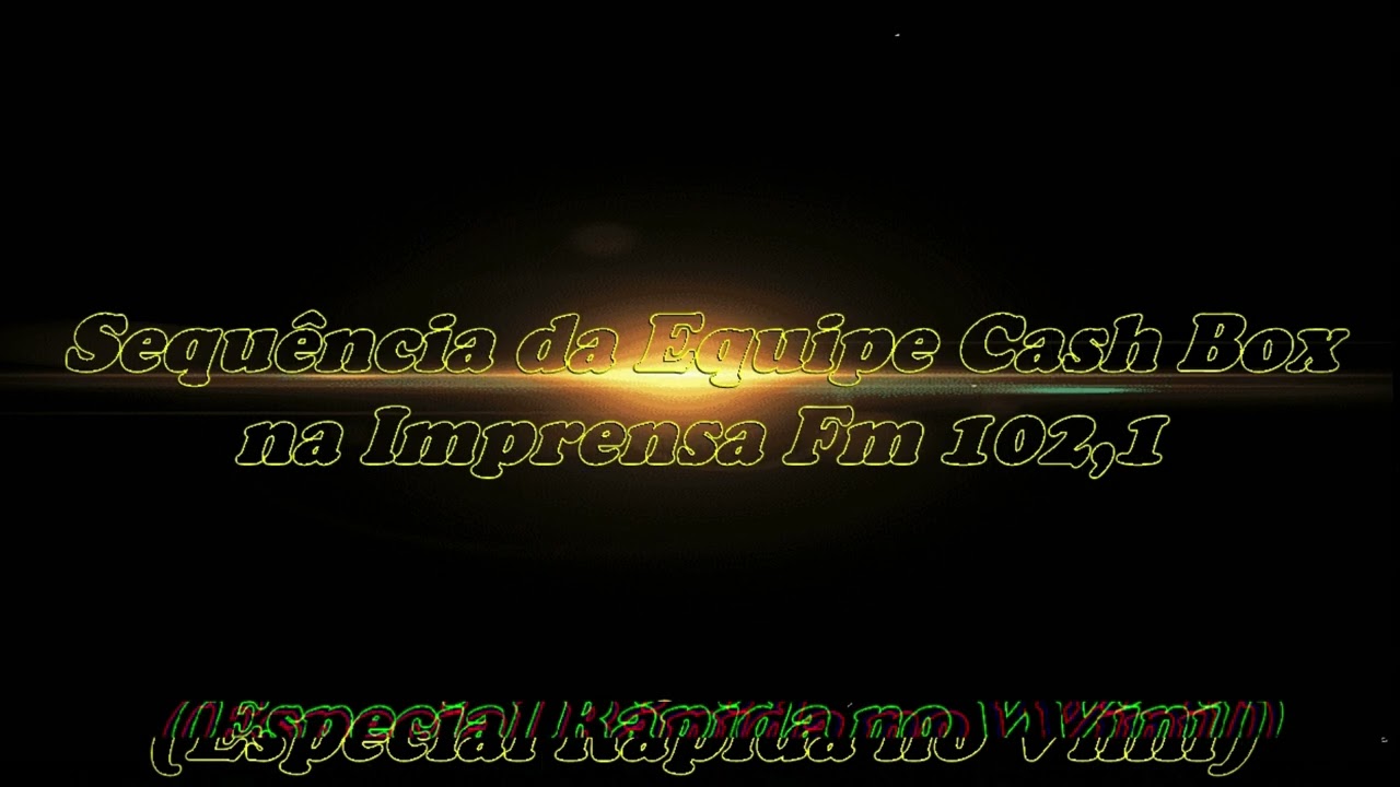 Sequência da Equipe Cash Box na Imprensa Fm 102,1 (Especial Rápida no Vinil)