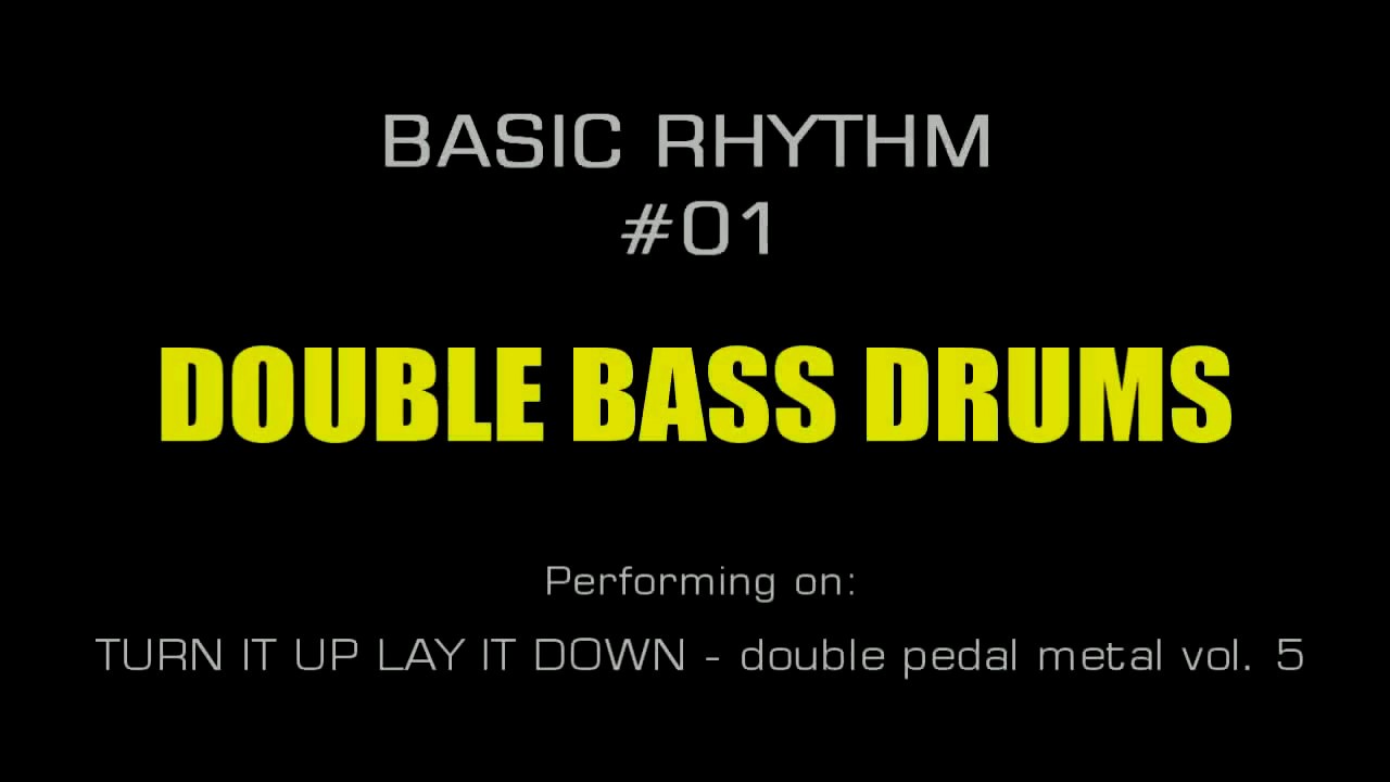 Double bass drum basic rhythm & skank beat 01 YouTube