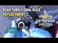 Chevy Astro Van Rear Turn Signal Bulb Replacement - 1995-2005 (GMC Safari)- 1 Minute DIY Video