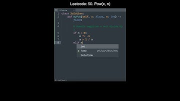 Leetcode 50. Pow(x, n) in Python | Python Leetcode | Python Coding Tutorial | Python Coding ASMR