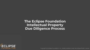 Eclipse Intellectual Property Due Diligence