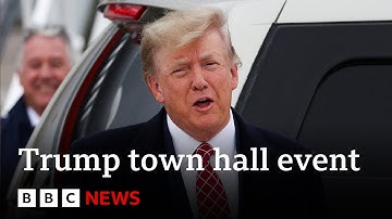 Donald Trump talks Ukraine war and pardoning US Capitol rioters in CNN town event - BBC News