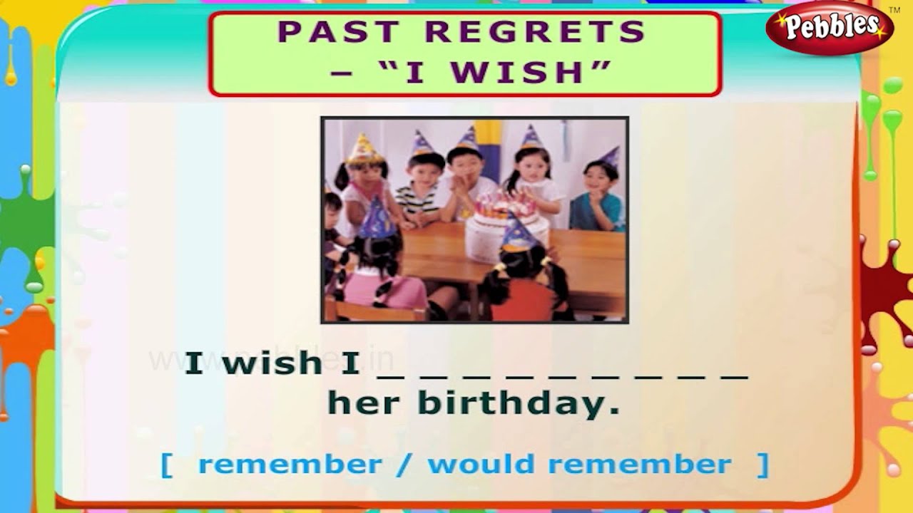 Worksheet English Grammar Test For Kids past regrets i wish english grammar exercises for kids children