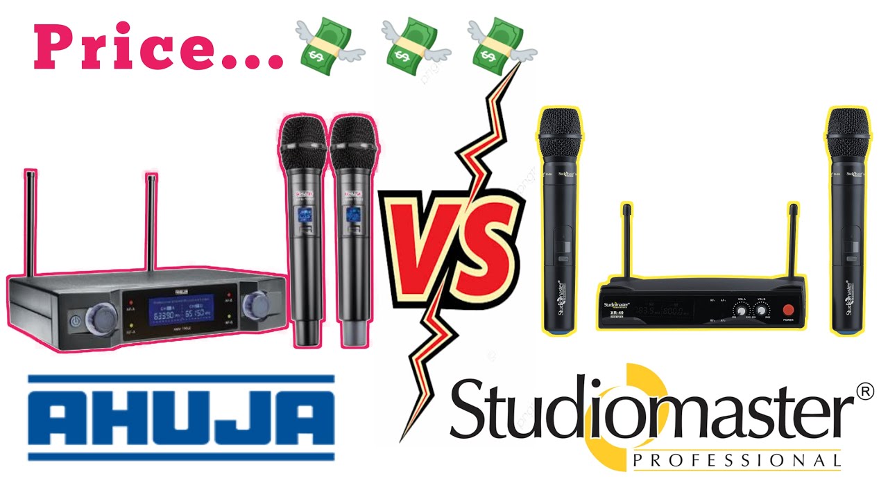 Studiomaster XR-40HH Vs Ahuja AWM-700U2 Wireless Microphone Details And Price | By- Ps Dj Vlog No.1