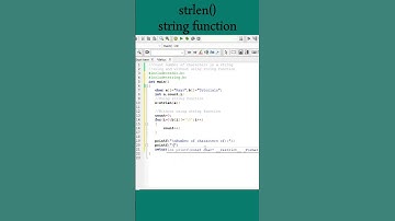 #94 strlen() string function || count number of characters of a string || C Program #shorts #coding