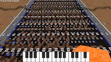 toccata and fugue by Bach in Minecraft Noteblocks - Made by Halfmonty