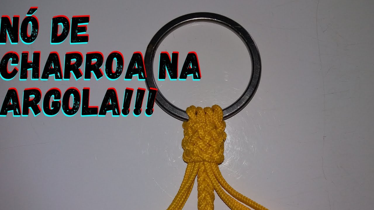 COMO FAZER NÓ DE CHARROA NA ARGOLA, PARA REDIAS E CHICOTES #tudoemtrança