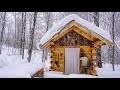 A Wicked Winter Snowstorm at the Off Grid Log Workshop, Skating on Thin Ice, Installing a Chimney