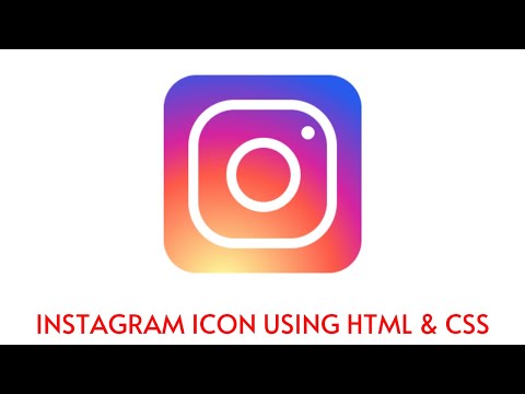 How To Make a Instagram Icon Using Html and CSS || practical program