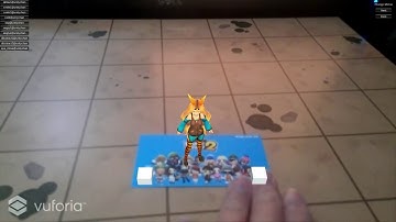 Unity 5 vuforia AR(Augmented Reality) Virtual Button UnityChan 720p 60fps