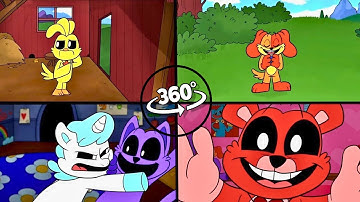 360º VR All Smiling Critters cardboard voicelines animated (Complete)