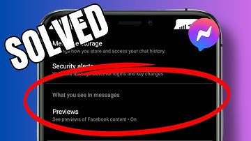 How to allow message previews on Messenger?