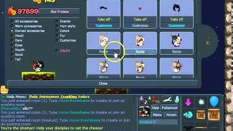 HeroMice-How to change your Shaman color+How to change your fur color