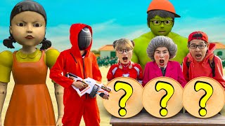 Comedy : Scary Teacher 3D In Real Life VS Squid Games Destroy Honeycomb Candy Challenge