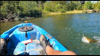 Early Fall Fishing And Kayaking Down A small River!! by MOARKS Fishing 285 views 1 year ago 16 minutes