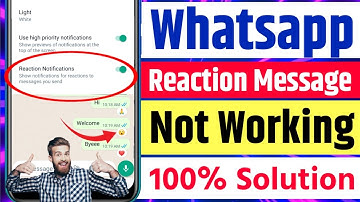 whatsapp reaction feature update not working || whatsapp message reactions feature not working
