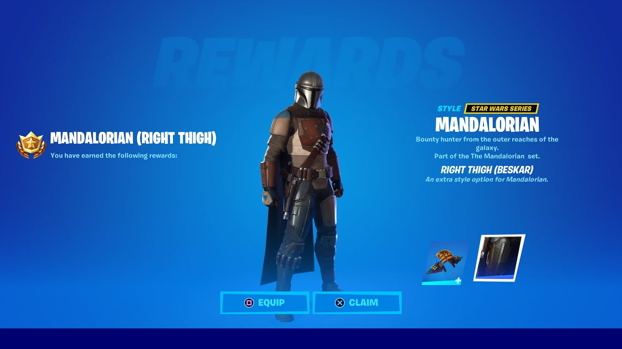 Download Collect gold bars (500) Mandalorian Right Thigh Beskar Challenges - Fortnite Chapter 2 season 5