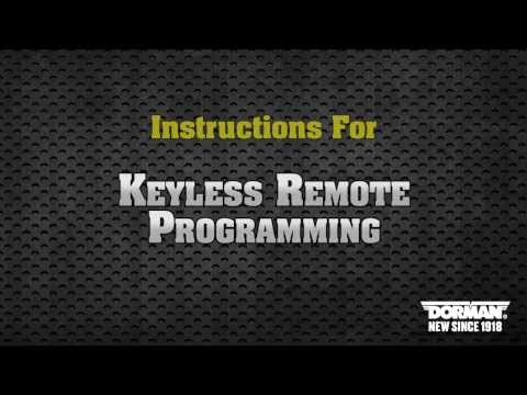 How To Program a GM Keyless Remote - Dorman