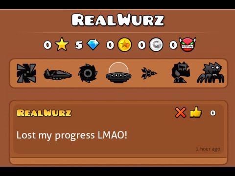 Im back to GD, but i lost all my Progress Lmao - YouTube