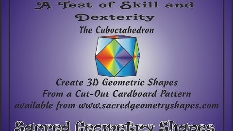Build Your Own Cuboctahedron from a Cut Out Pattern