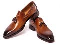 Paul Parkman Brown Goodyear Welted Tassel Loafers