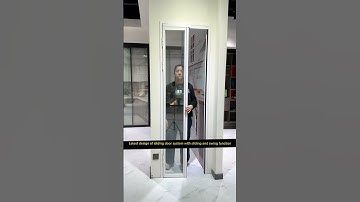 Latest design of sliding door system with sliding and swing function #doors