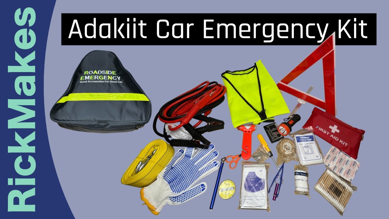  Adakiit Car Emergency Kit, 139 in 1 Multifunctional