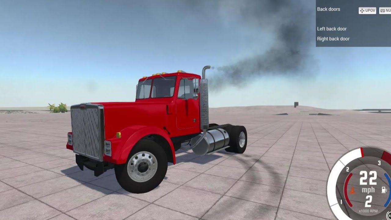 beamng drive semi truck mod