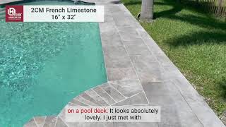Non Slip Floor Around Pool Porcelain Pavers - Non Slip Limestone Honest Video